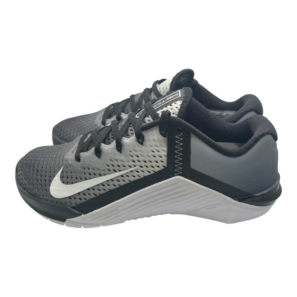 Nike Metcon 6 Women's Sz 6.5 Training Shoes Black & Gray Gym Crossfit -2033
